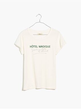 Madewell x Hôtel Magique Ivory Vintage Tee Size M
